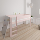 Borr half-height children's bed with climbing wall - height bed with climbing wall - 90*200cm - Light rose - 24