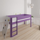 Borr half-height children's bed with climbing wall - height bed with climbing wall - 90*200cm - Purple - 31