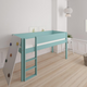 Borr half-height children's bed with climbing wall - height bed with climbing wall - 90*160cm - Mint blue - 42