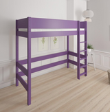 Gefion high bed for children - 90*200cm - Purple - 31